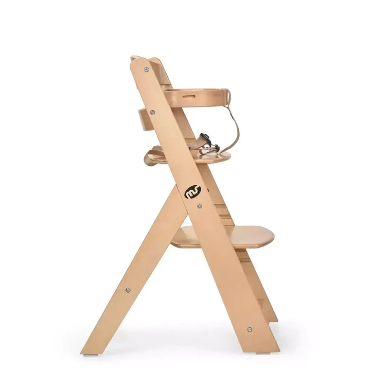 Chaise Haute 2-en-1 en Bois pour Bébé et Enfant - Évolutive de 6 Mois à 10 Ans