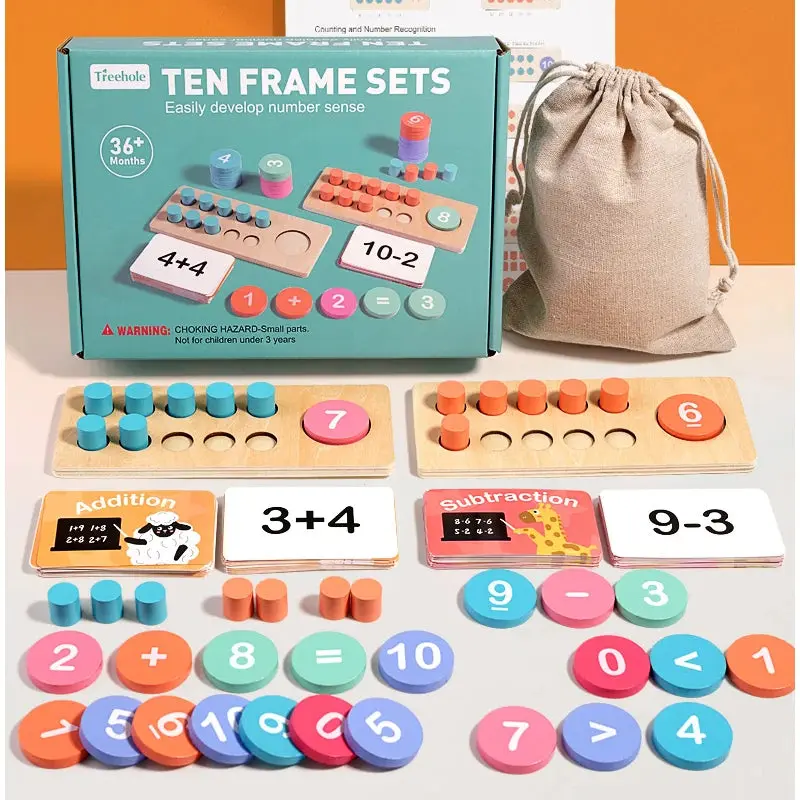 Kit d'Arithmétique et Apprentissage des Mathématiques en Bois
