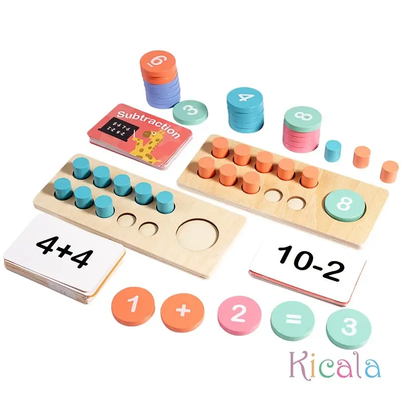 Kit d'Arithmétique et Apprentissage des Mathématiques en Bois