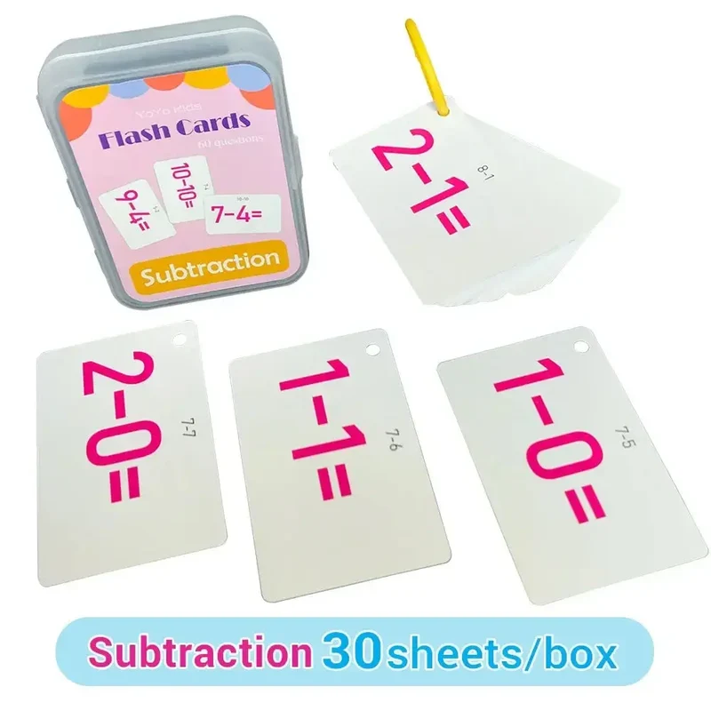 Cartes Éducatives en Anglais pour Enfants - Set de Cartes d'Apprentissage Cognitif