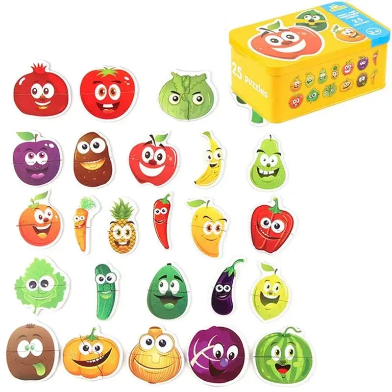 Puzzle Formes avec Boîte Métallique - Jeu Éducatif pour Enfants