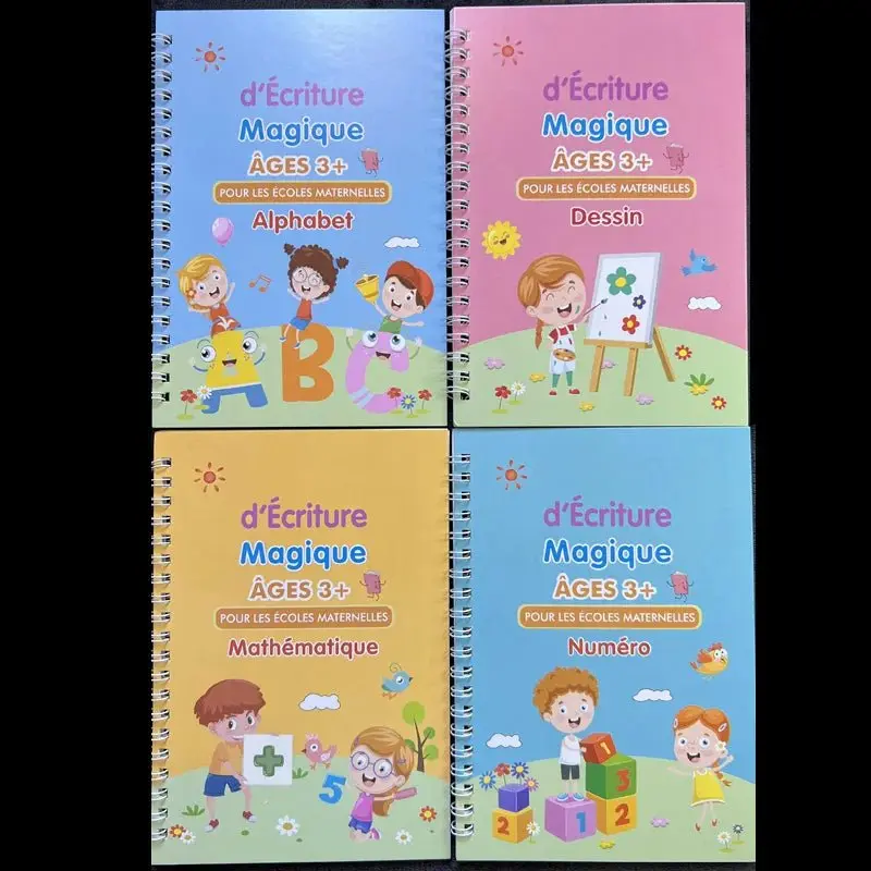 Cahier d'exercices pour contrôler son Stylo - Entraînement à la Calligraphie pour Enfants