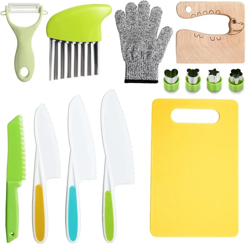 Kit ustensiles de cuisine Montessori 11/13/17 pièces