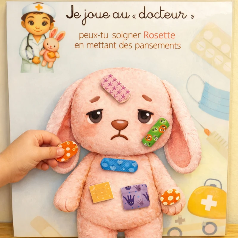 Livret éducatif personnalisé avec le doudou de votre enfant