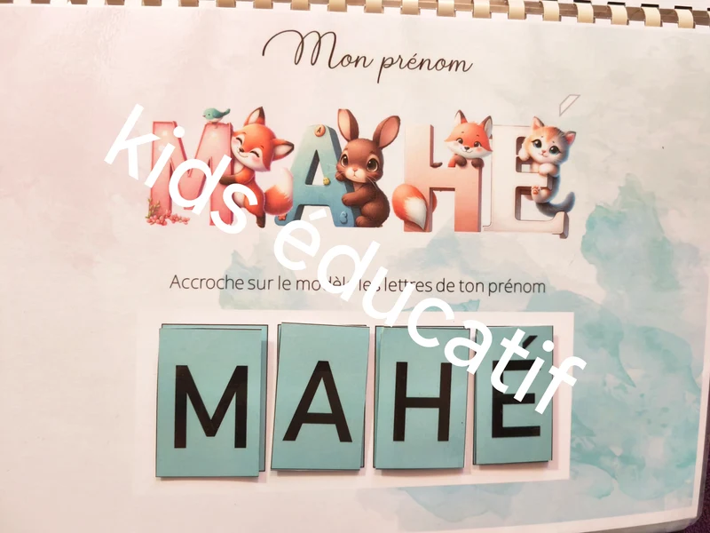 Livret éducatif personnalisé avec le doudou de votre enfant