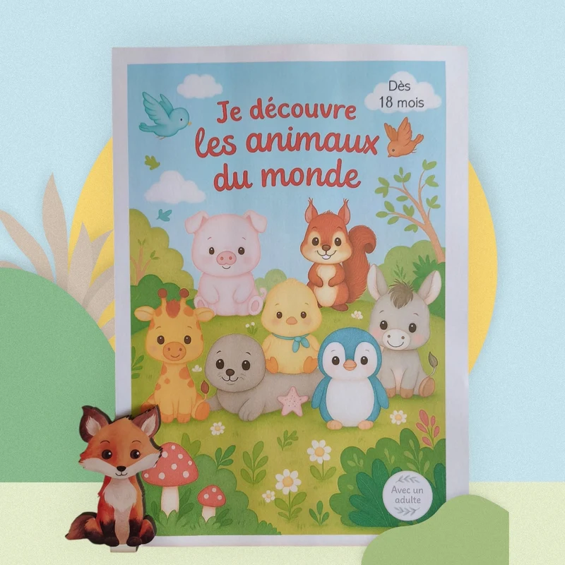 Mes petites mains découvrent les animaux du monde – Imagier dès 18 mois