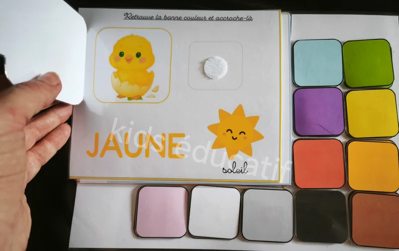 j'apprends les couleurs avec les animaux, dès 18 mois