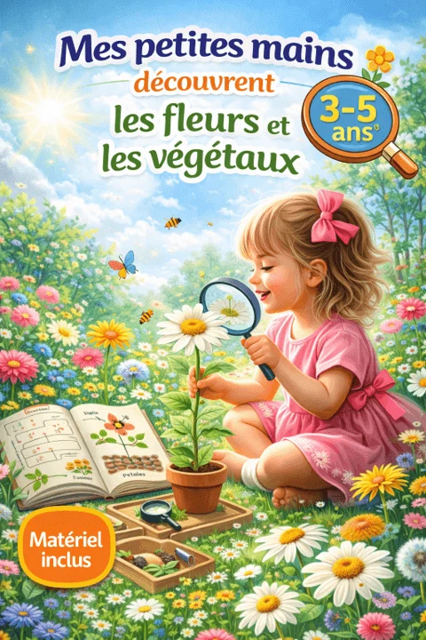 🌿 Fleurs & végétaux 3-5 ans - Matériel inclus