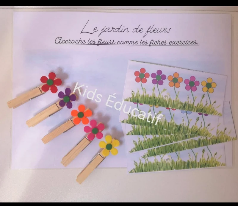 🌿 Fleurs & végétaux 3-5 ans - Matériel inclus