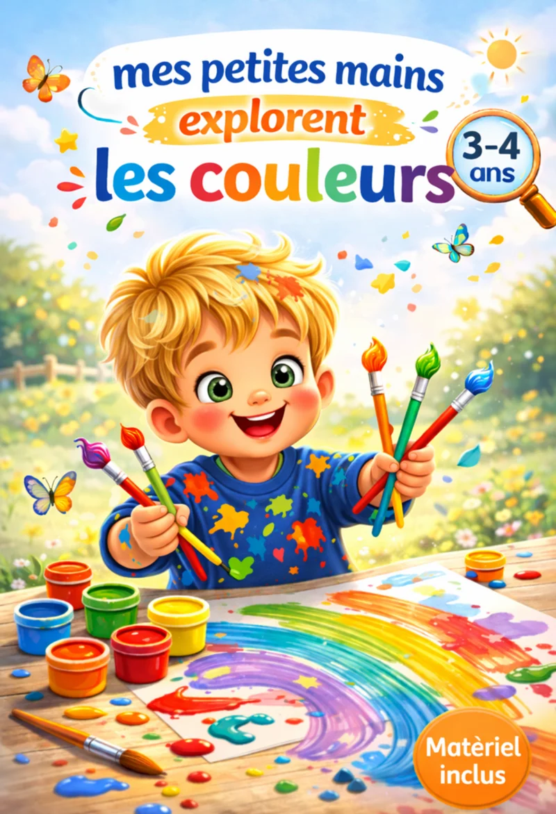 Mes petites mains découvrent les couleurs – Cahier d’activités 3-4 ans
