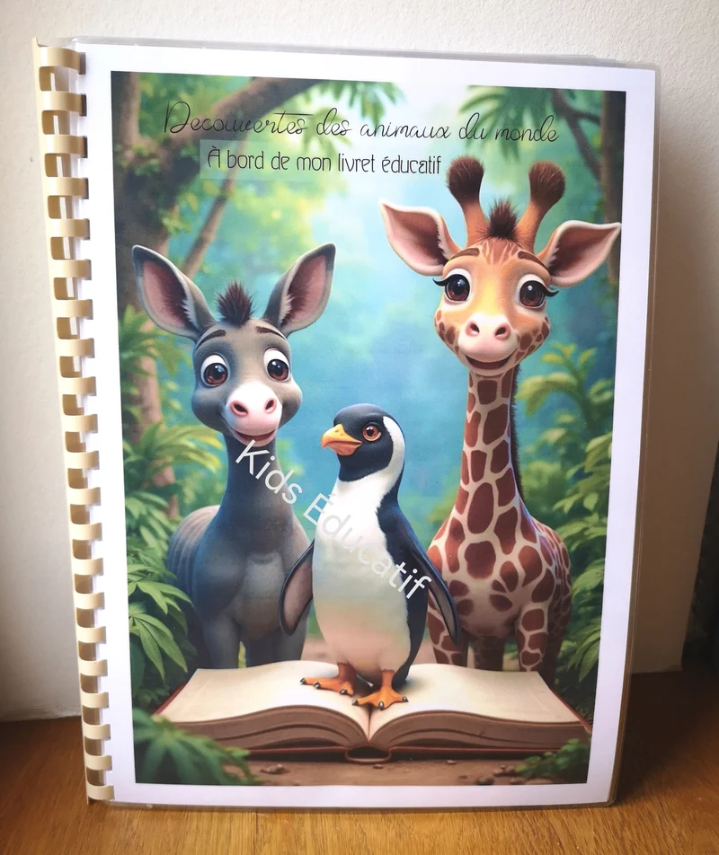 Livret les animaux du monde, vocabulaires, 3-6 ans