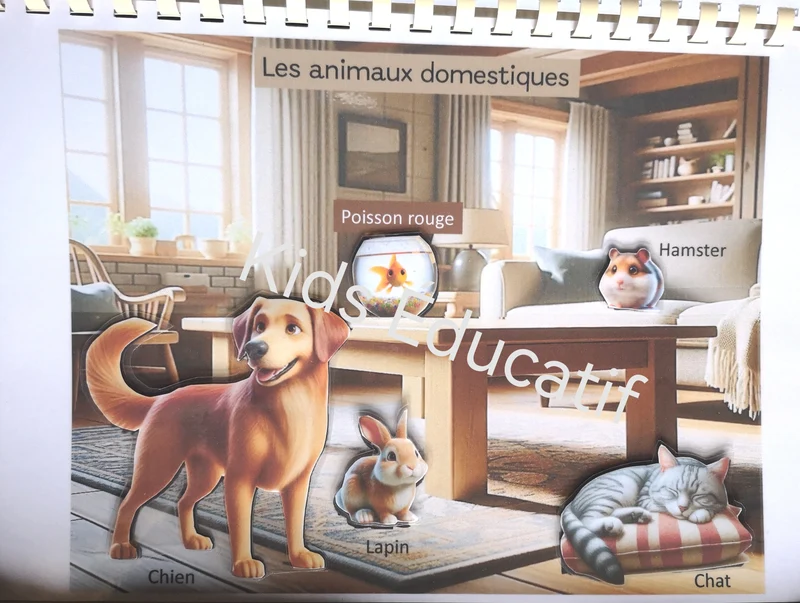 Livret les animaux du monde, vocabulaires, 3-6 ans