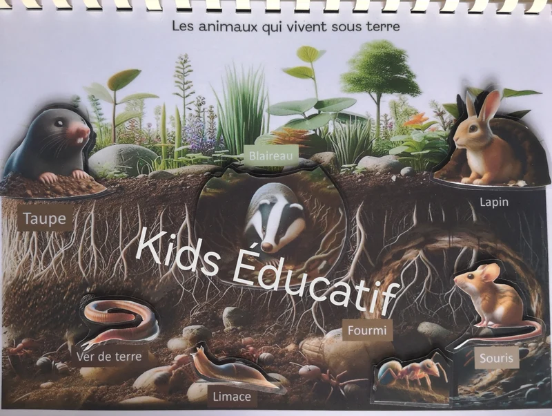 Livret les animaux du monde, vocabulaires, 3-6 ans