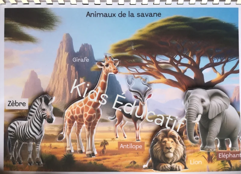 Livret les animaux du monde, vocabulaires, 3-6 ans