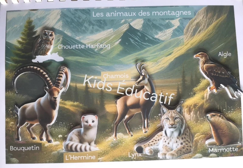 Livret les animaux du monde, vocabulaires, 3-6 ans