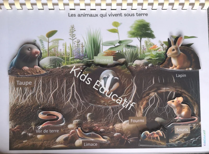 Livret les animaux du monde, vocabulaires, 3-6 ans