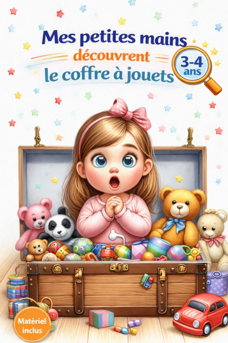 Livret éducatif, " mon coffre à jouets"- motricité fine 3-4 ans
