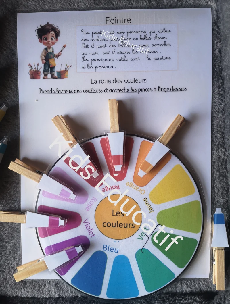 Mes petites mains découvrent les métiers – Cahier d’activités 3-4 ans