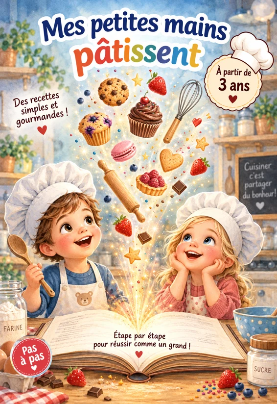 Livret de recettes pas à pas pour enfants dès 3 ans – cuisiner en autonomie