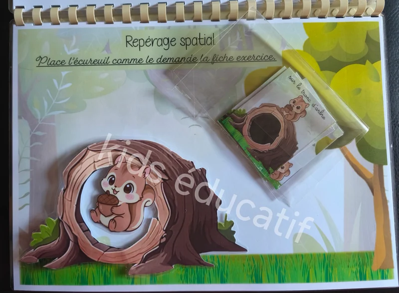 Animaux de la forêt 3-4 ans – Livret éducatif avec activités de manipulation