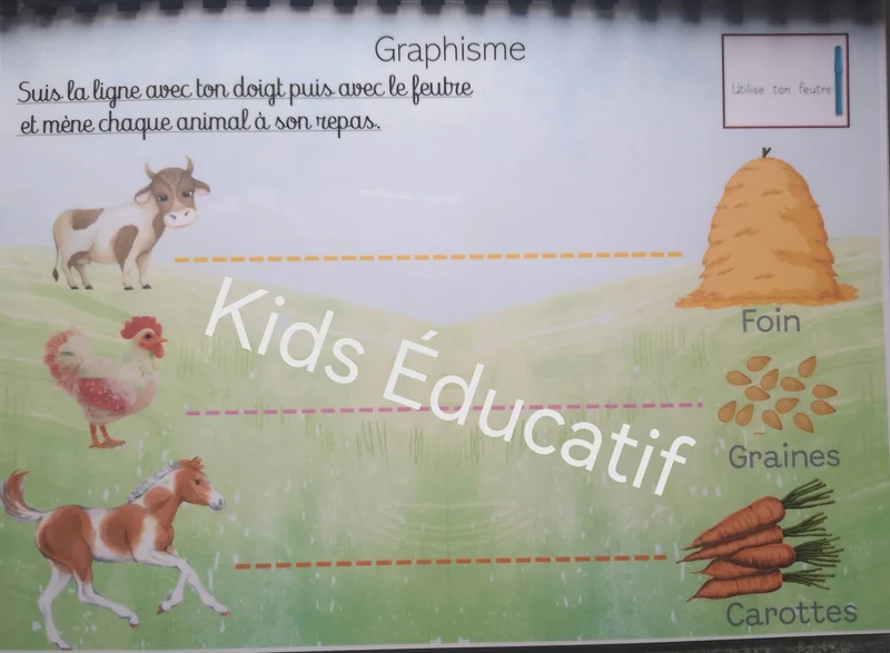 Livret éducatif, thème ferme