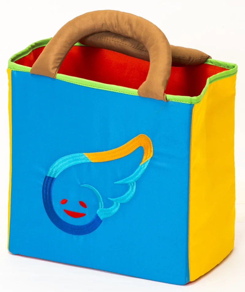 Sac rangement livres d'éveil et activités Montessori