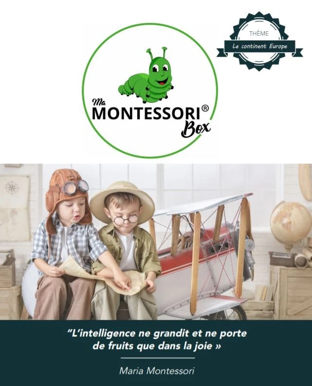 Puzzle du continent Europe Montessori
