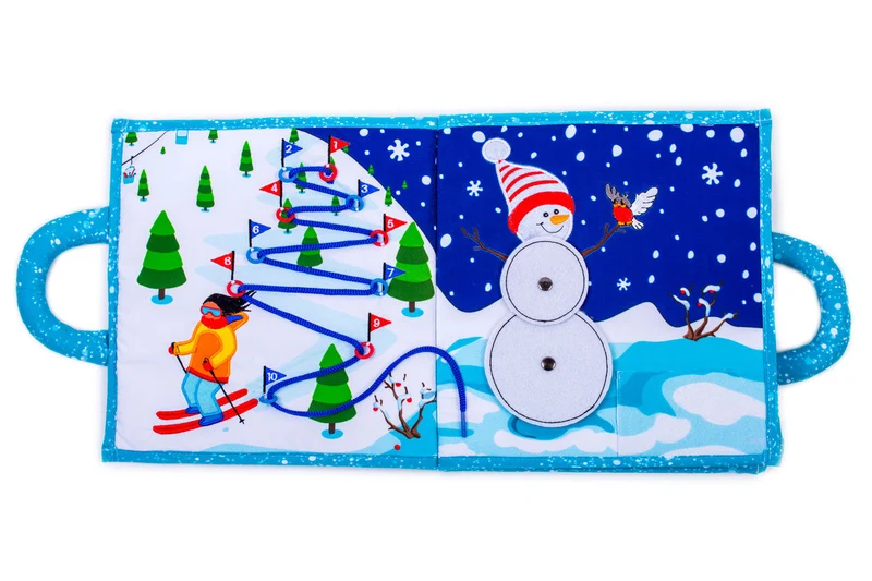 Livre d'éveil et activités Montessori - Hiver