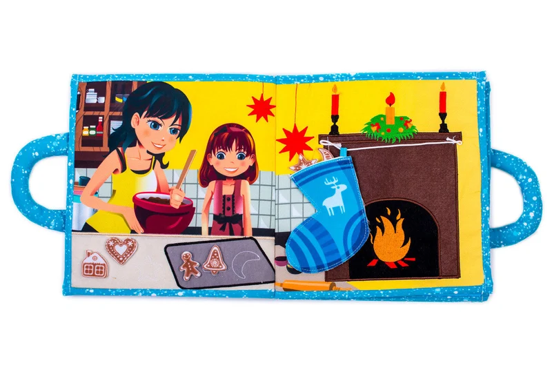 Livre d'éveil et activités Montessori - Hiver