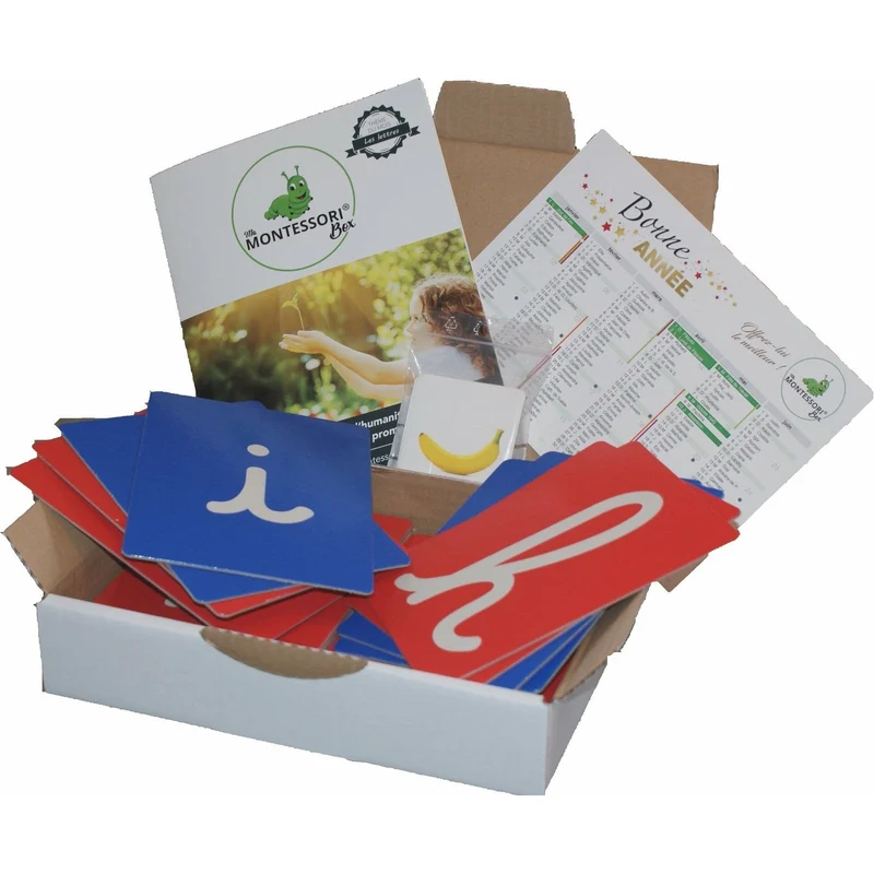Lettres Rugueuses cursives Montessori