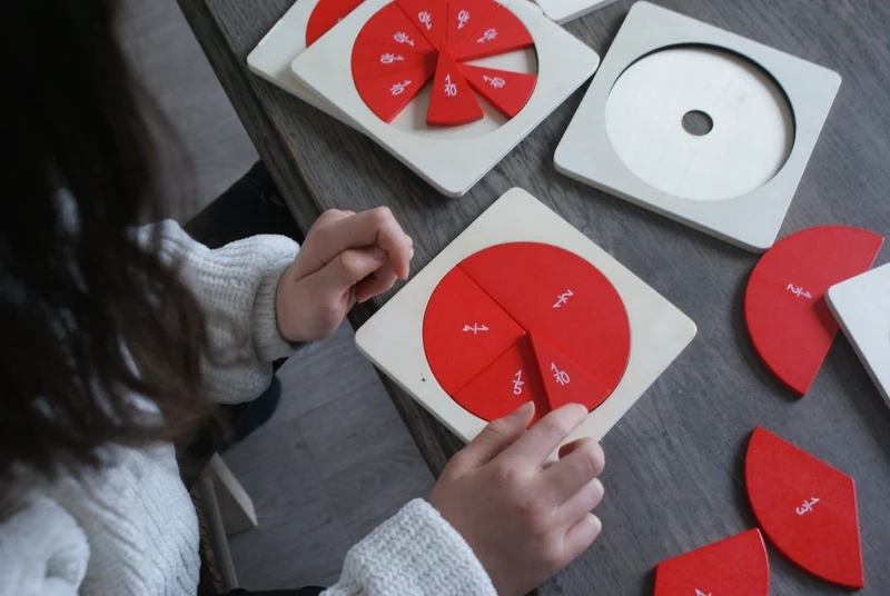 Fractions Montessori
