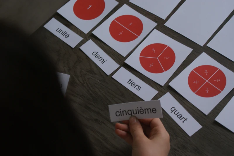 Fractions Montessori
