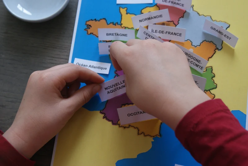 Puzzle de la France Montessori