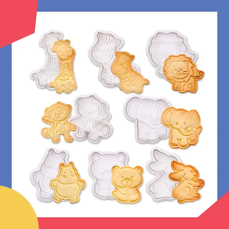 Ensemble de 4 emporte-pièces pour biscuits animaux