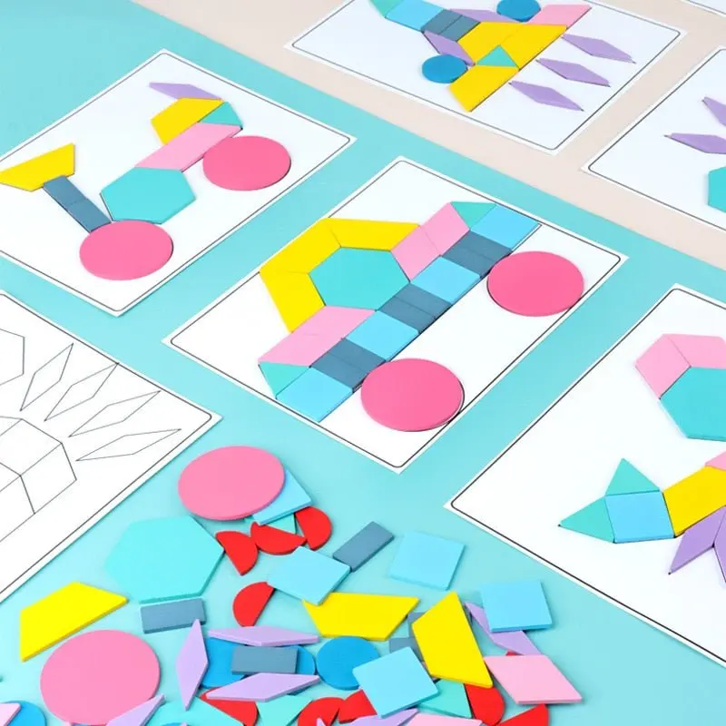 Set Puzzle Tangram 180 Pièces