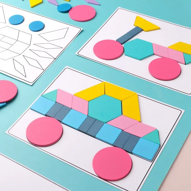 Set Puzzle Tangram 180 Pièces