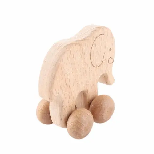 Hochet en Bois Éléphant