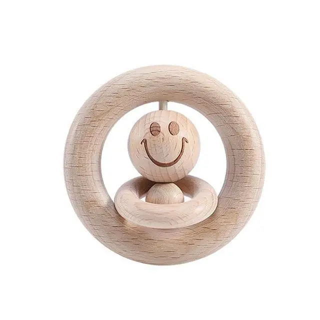 Hochet en Bois Emoji