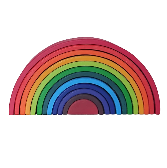 Arc en ciel de construction Montessori