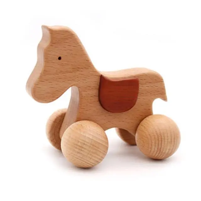 Hochet en Bois à Roulette
