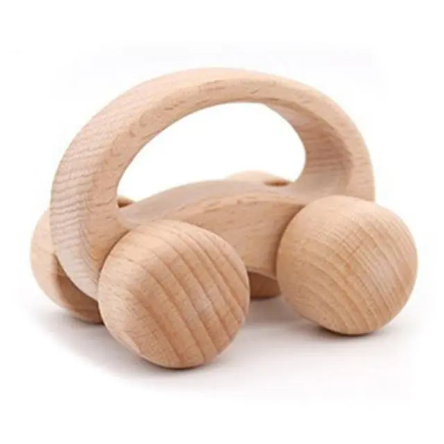 Hochet en Bois à Roulette