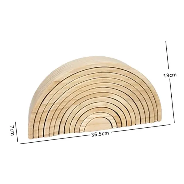 Petits Arc-En-Ciel Pastel En Bois