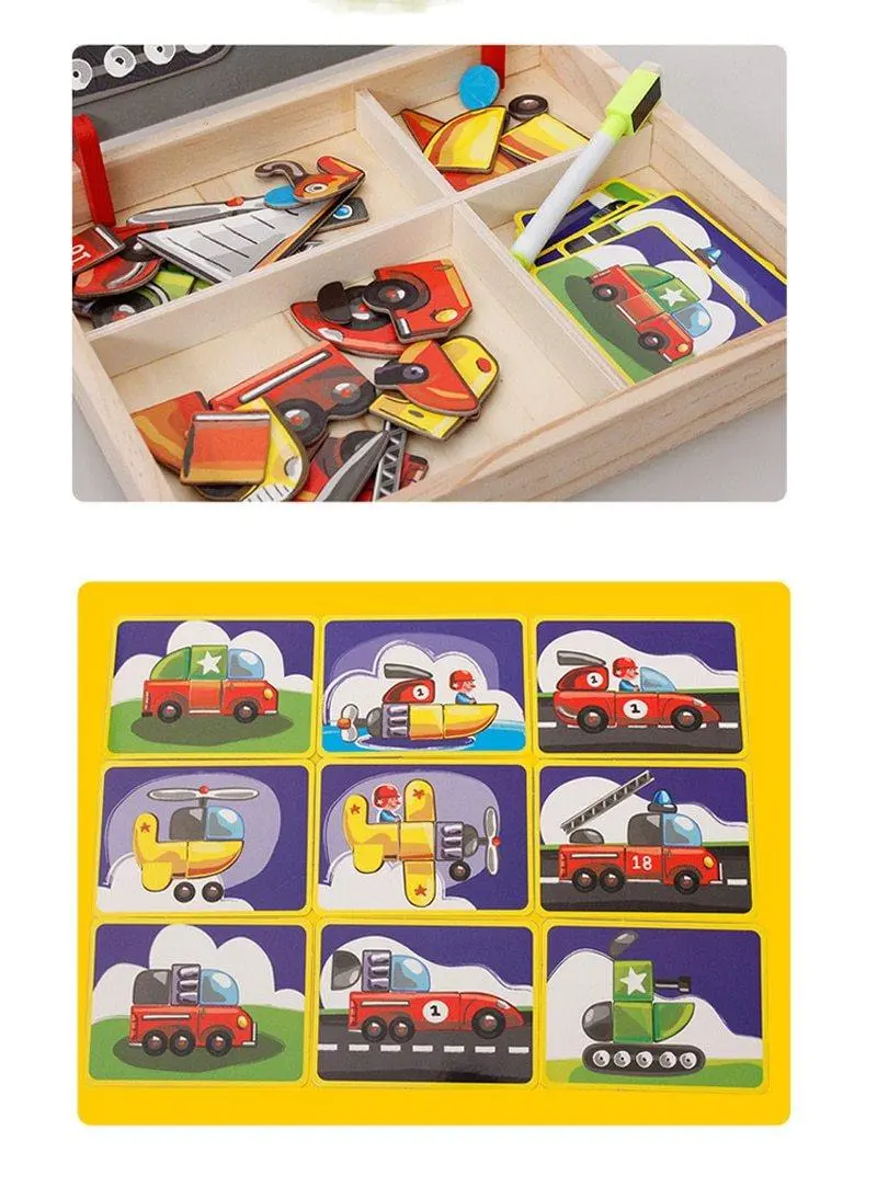 Puzzle Magnétique - Moyens de Transport