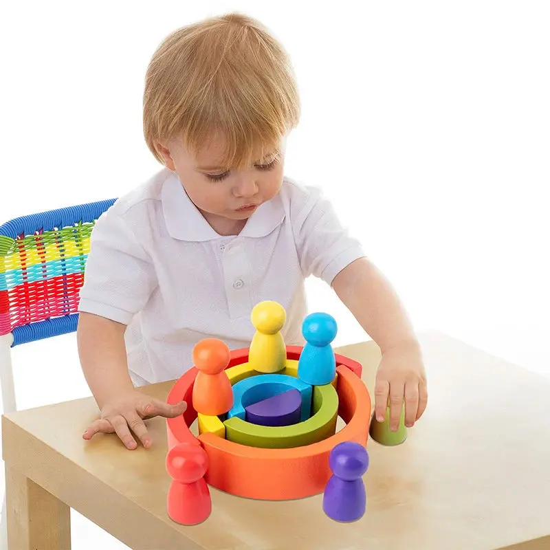 Arc-en-ciel en Bois pour enfants