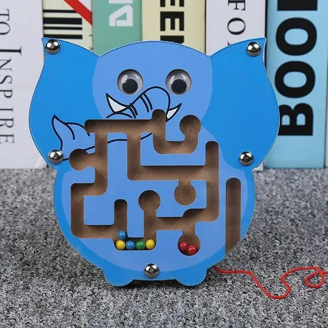 Labyrinthe Animal en Bois – Jeu d'Éveil et de Dextérité