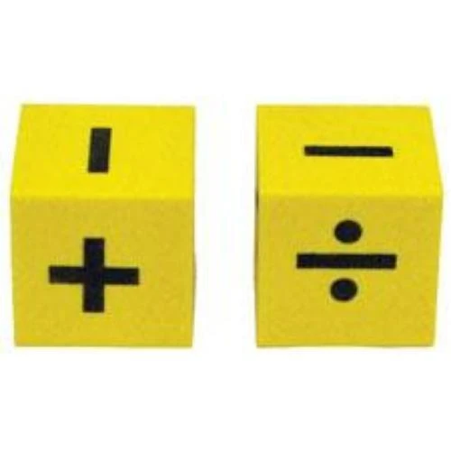 Dice Foam Addition/Substraction (soustraction)/ Multiplication/Division - Dés en mousse