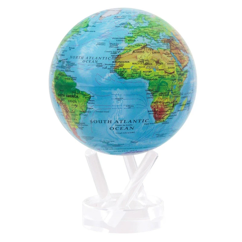 MOVA Globe Blue Relief Map / Carte du monde en relief bleu en globe (Montreal, In-Store or Pickup ONLY)