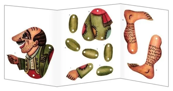 Greek Book Let's Build Karagiozis Figures / Livre grec « Construisons des figurines de Karagiozis »