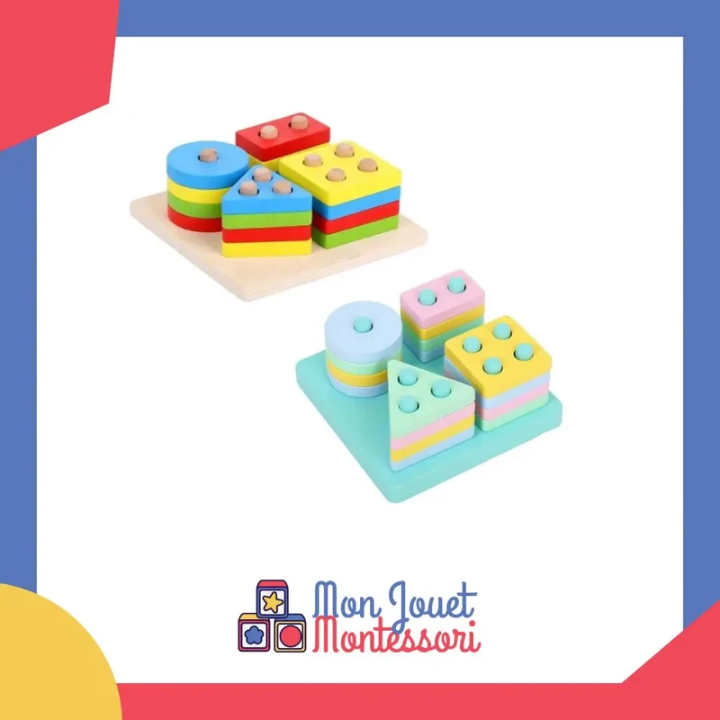 Plateau Montessori 4 Formes