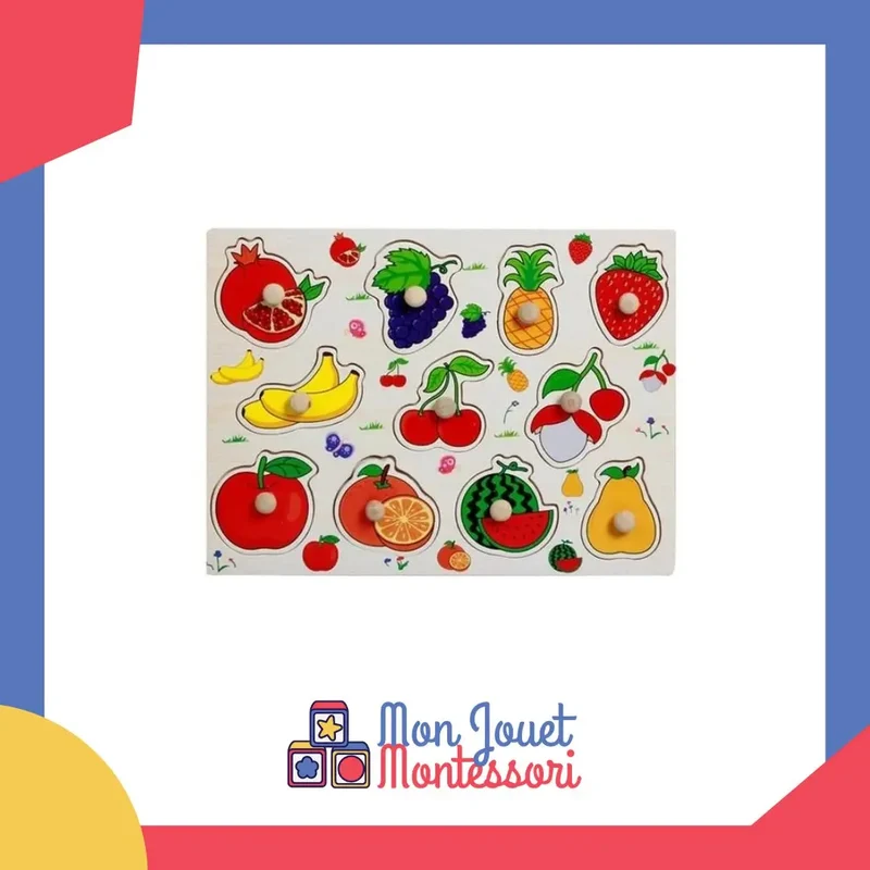 Plateau Montessori Fruits